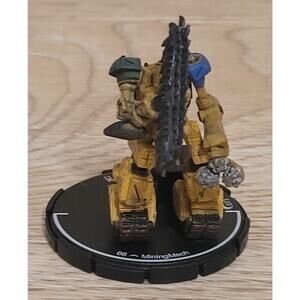 MINING MECH Rare Mechwarrior LOOSE Figure (WizKids, 2002)  Caketopper Toys